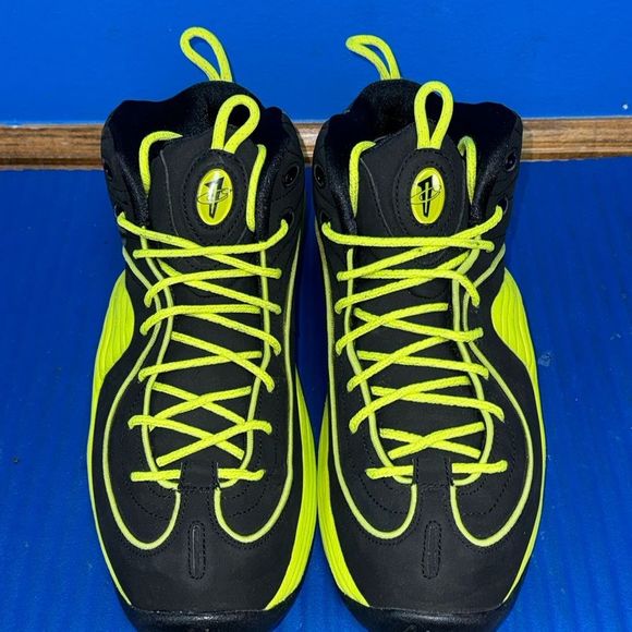 Size 11- Men’s Nike Air Penny 2 LE Cyber Volt Neon Green Black 535600-003 2012 - Picture 4 of 8